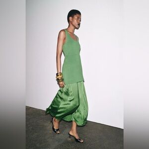 Zara Printed knit Combination Dress